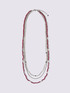 Multi-strand necklace with beads and chain image number 1