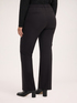 Regular trousers with jewel button image number 1