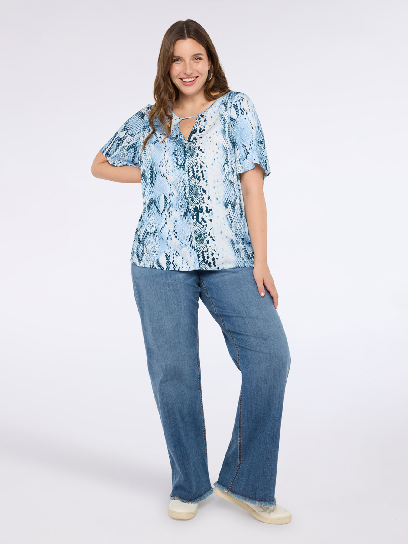 Snake print blouse image number 2