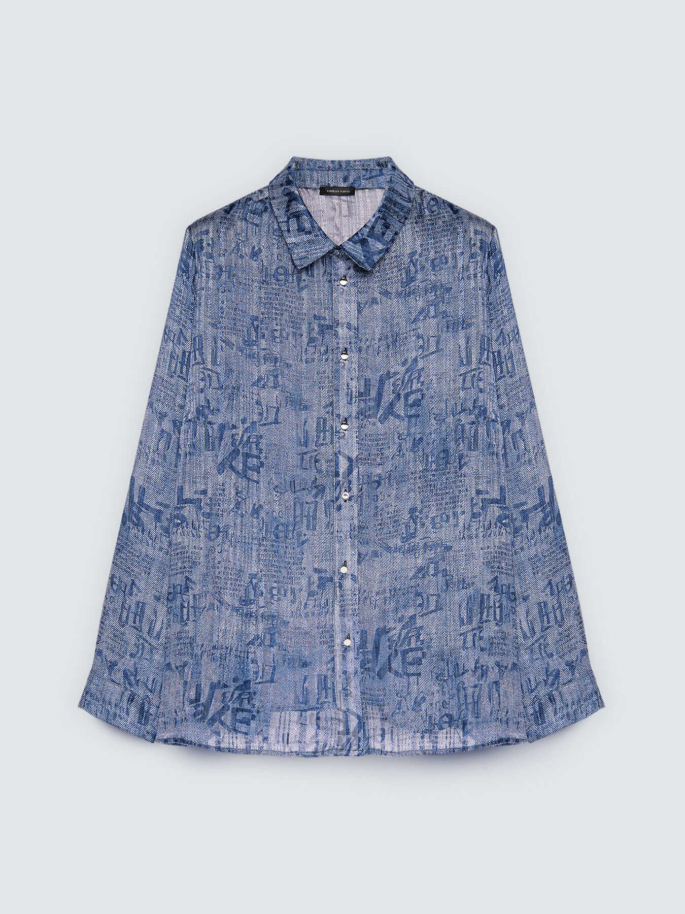 Creponne shirt with lettering print image number 4