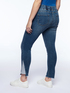 Jeans skinny con inserto a righe image number 1