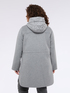 Wool blend coat with nylon hood image number 4