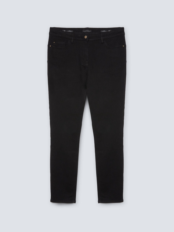 Giada model black push-up skinny jeans