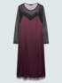 Slip-Kleid aus Stretch-Satin mit T&uuml;ll- und Spitzeneins&auml;tzen image number 4