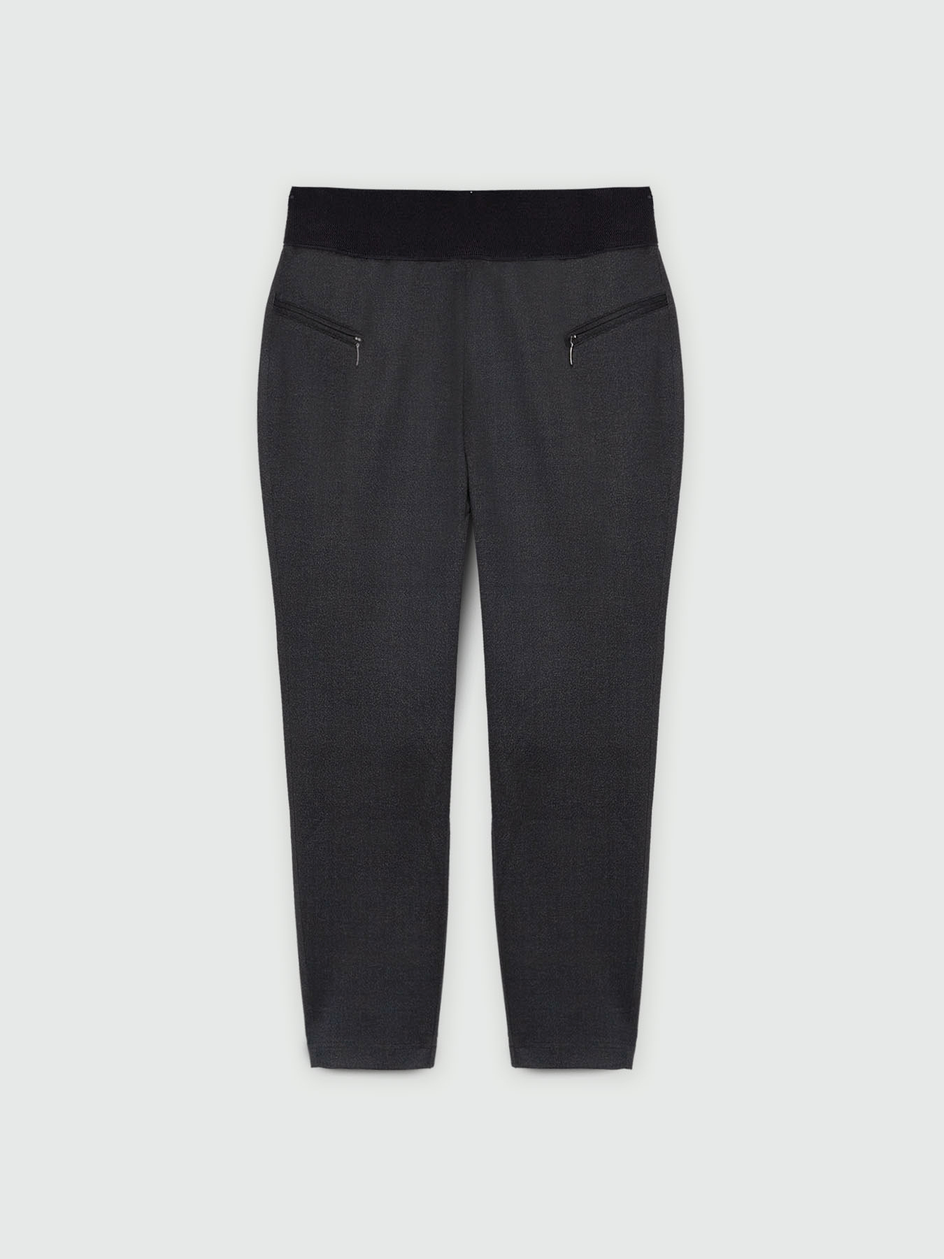 Milano knit fabric slim-fit trousers image number 4