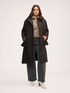 Wool-blend coat with waist belt image number 2