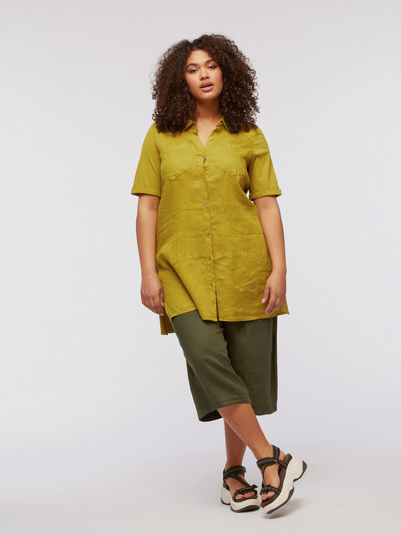 Fiorella Rubino Pantaloni ampi in lino e cotone Donna