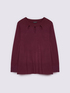 Sweater with cut-out details on the crewneck image number 4