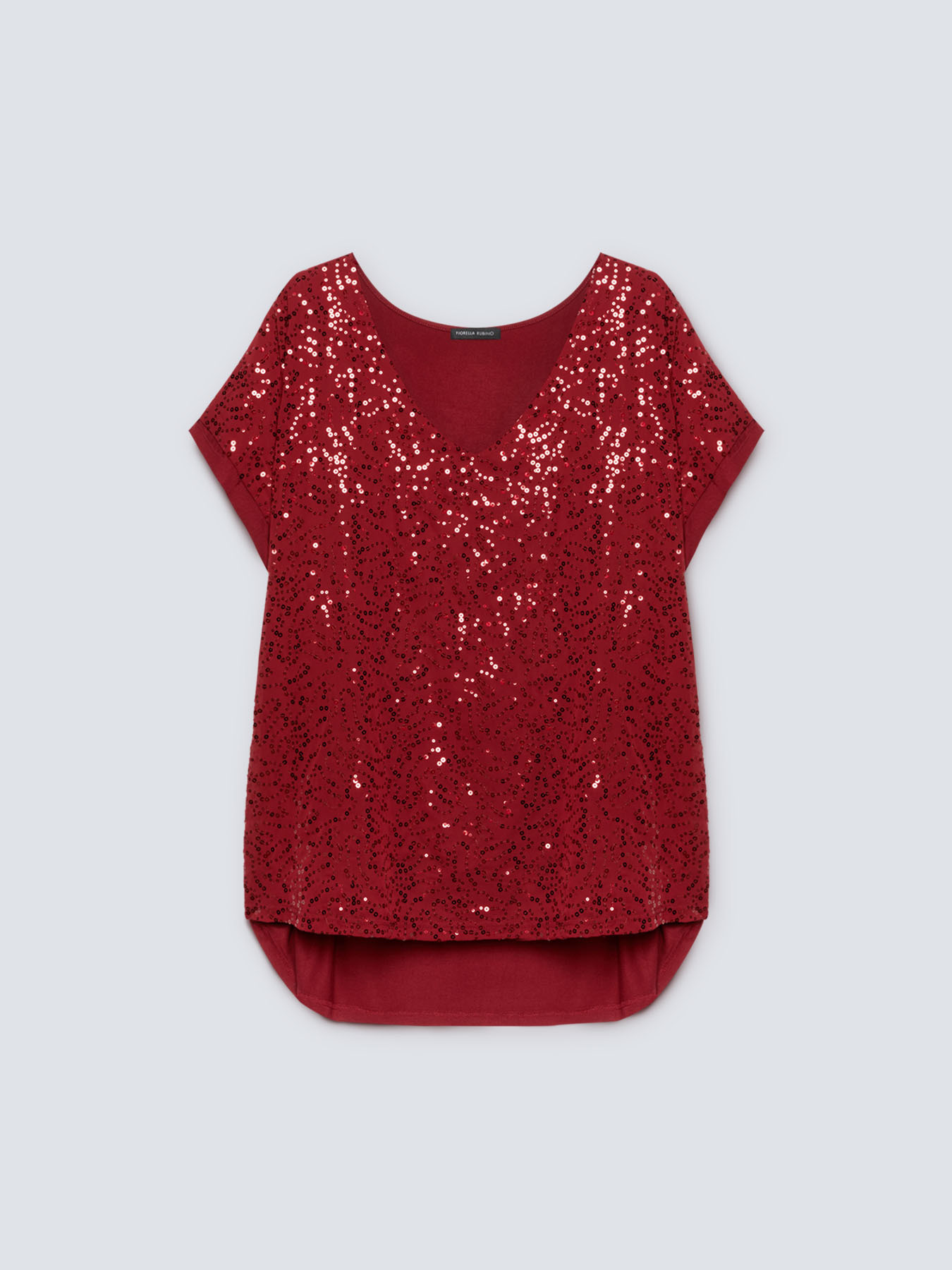 T-shirt with full sequin embroidery image number 3