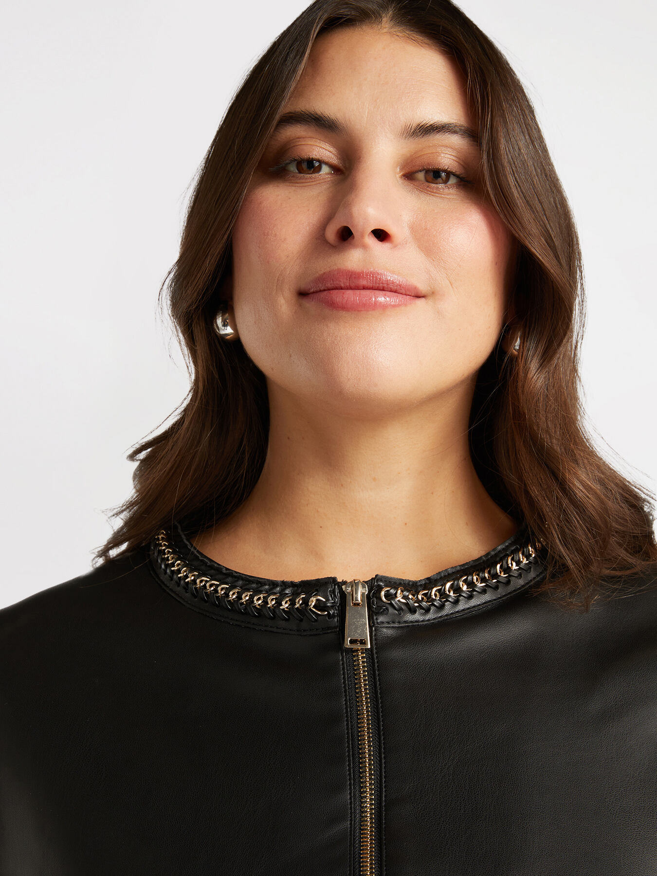 Giacca biker con catene image number 3