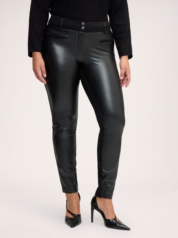 Skinny trousers in Milano stitch fabric