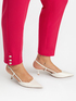New York trousers in crepe scuba fabric with jewel buttons image number 4