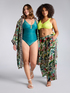 Tummy control one-piece swimsuit image number 6