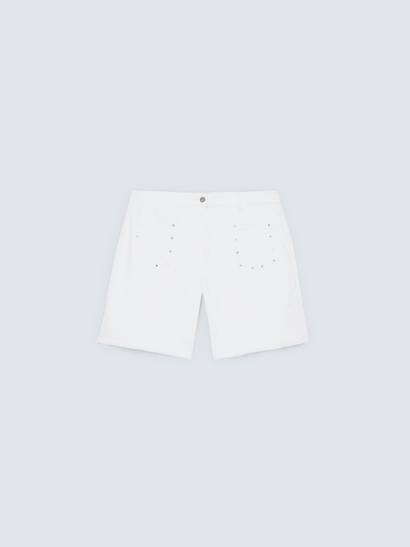 Mixed cotton shorts with studs image number 4