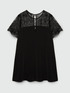 Vestito corto con pizzo image number 5