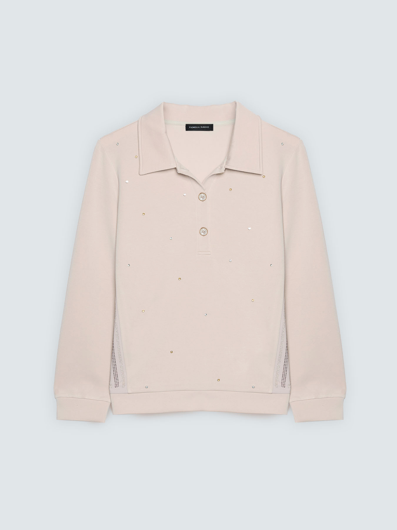 Polo sweatshirt with luminous appliqu&eacute;s image number 4