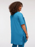 Long shirt in cotton and linen image number 1