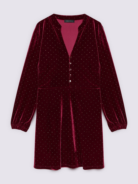 Vestito FREE in velluto con punti luce