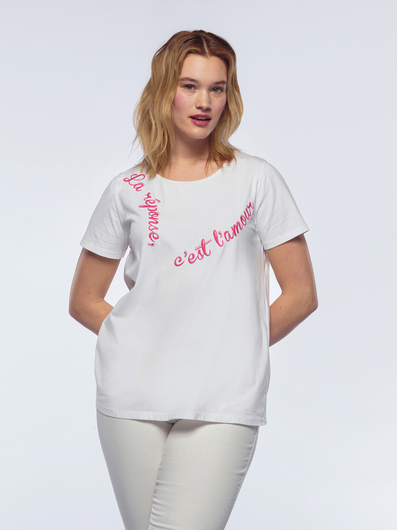 Tip Top - Maglietta Donna 'Meilleure Mamie' Rosa Con Stampa Bianca, Taglia S, 100% Cotone