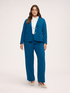 Cropped blazer in stretch fabric image number 2