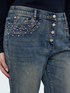 Barrel Jeans with colored light spots image number 3