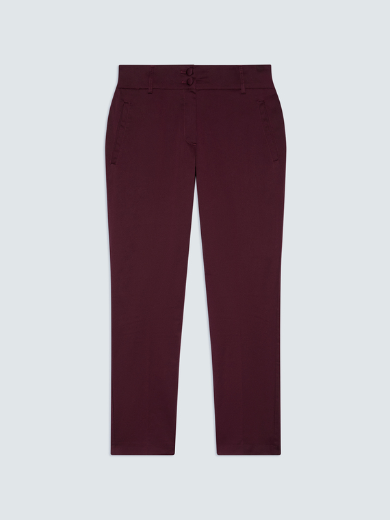 New York stretch cotton trousers