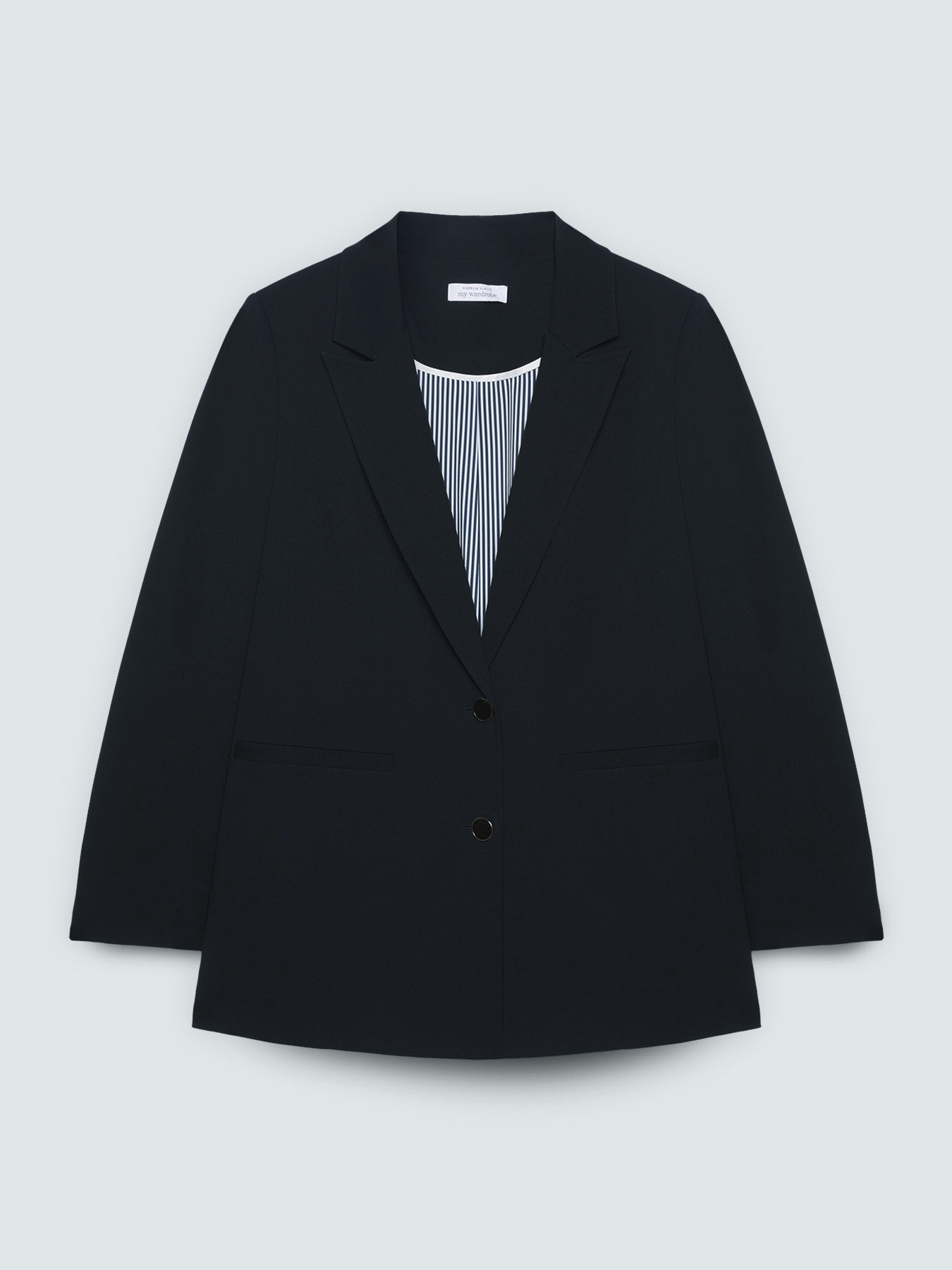 Blazer fitted in tessuto stretch image number 4