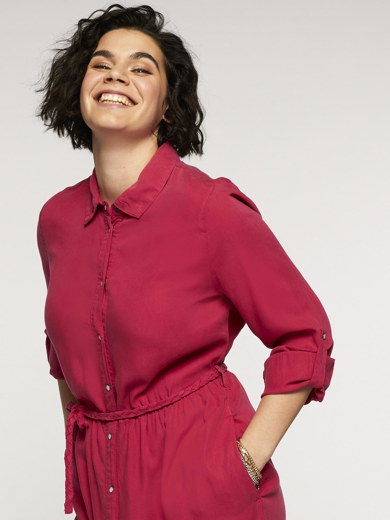 Langes Kleid mit G&uuml;rtel image number 2