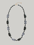 Long necklace with faceted gemstones image number 1