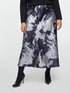 Satin printed midiskirt image number 2