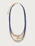 Mehrreihige Halskette mit Plättchen image number 1