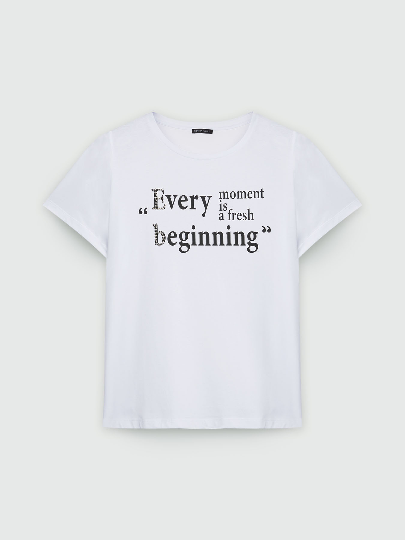 T-shirt avec inscription et broderie image number 4