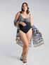 Tribal print one-piece swimsuit image number 0