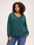 V-Ausschnitt-Pullover aus Viskose-Mix image number 0