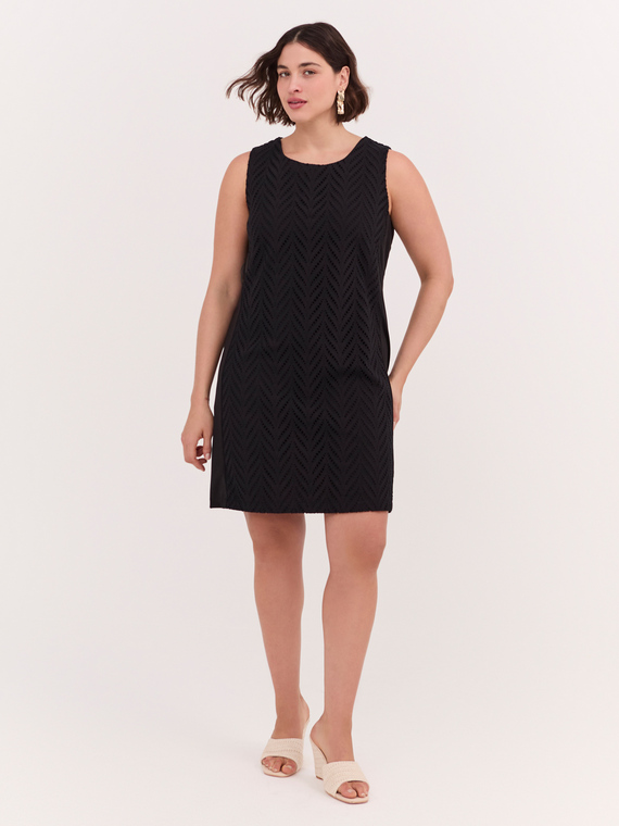 GLAM sheath dress in broderie anglaise