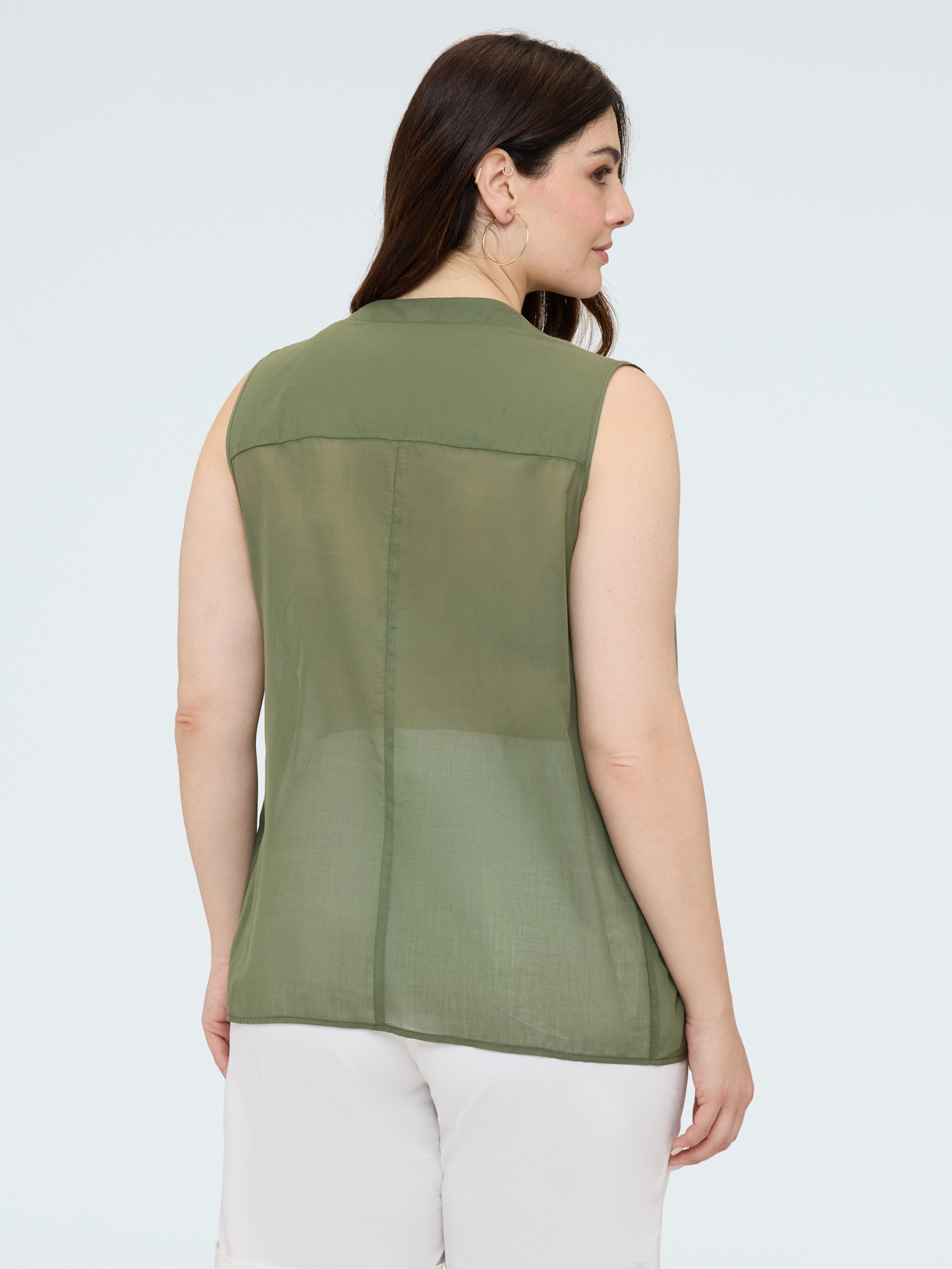 Cotton top with front knot image number 1