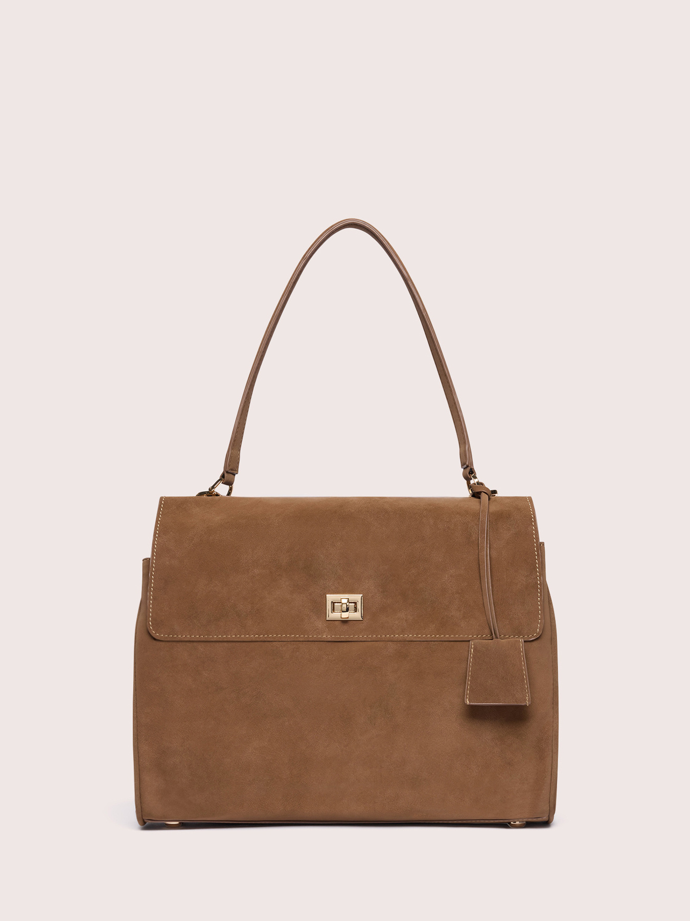 Sac &agrave; main avec poche frontale et poign&eacute;e rigide image number 0
