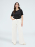 T-shirt in cotone con charm libellula image number 3