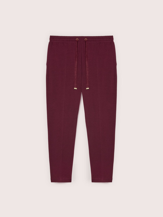 Joggers in cotone con coulisse in vita