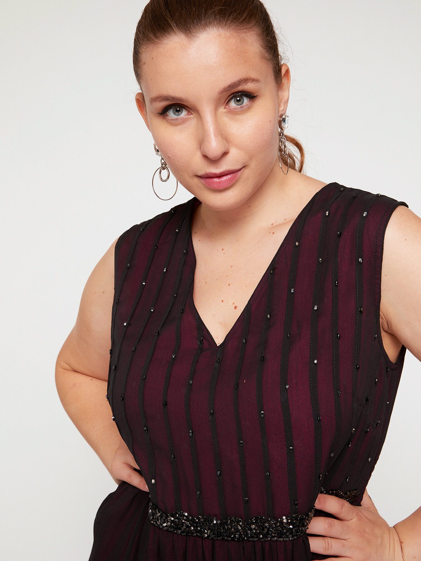 Long embroidered dress image number 0