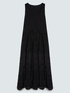 Long empire waist dress in broderie anglaise image number 4