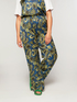 Trousers with tropical print image number 2