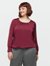 Blouse en satin avec bas &eacute;lastiqu&eacute; image number 2