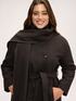 Wool-blend coat with waist belt image number 3