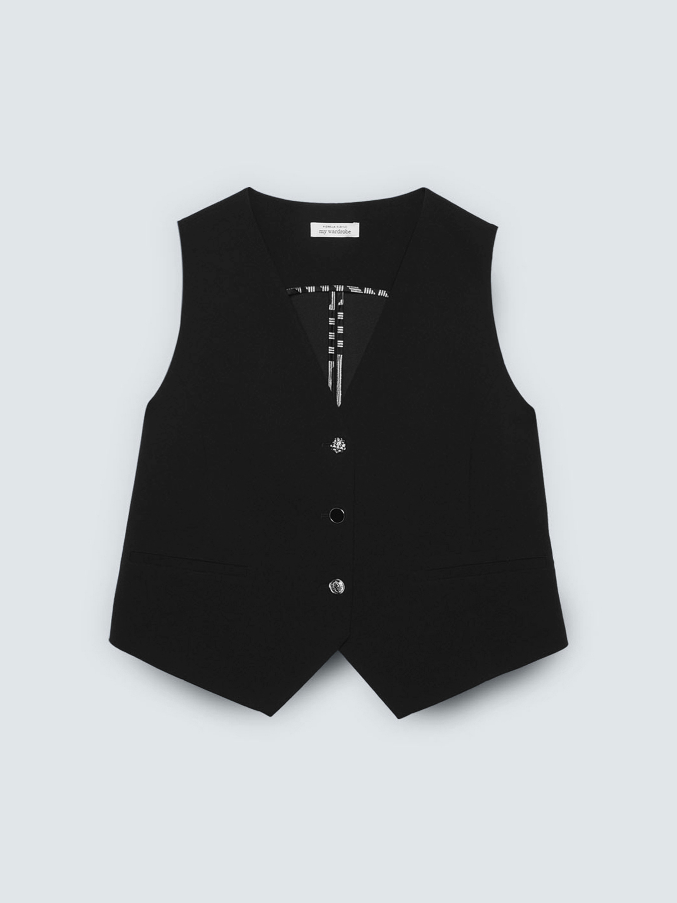 Stretch fabric vest image number 1