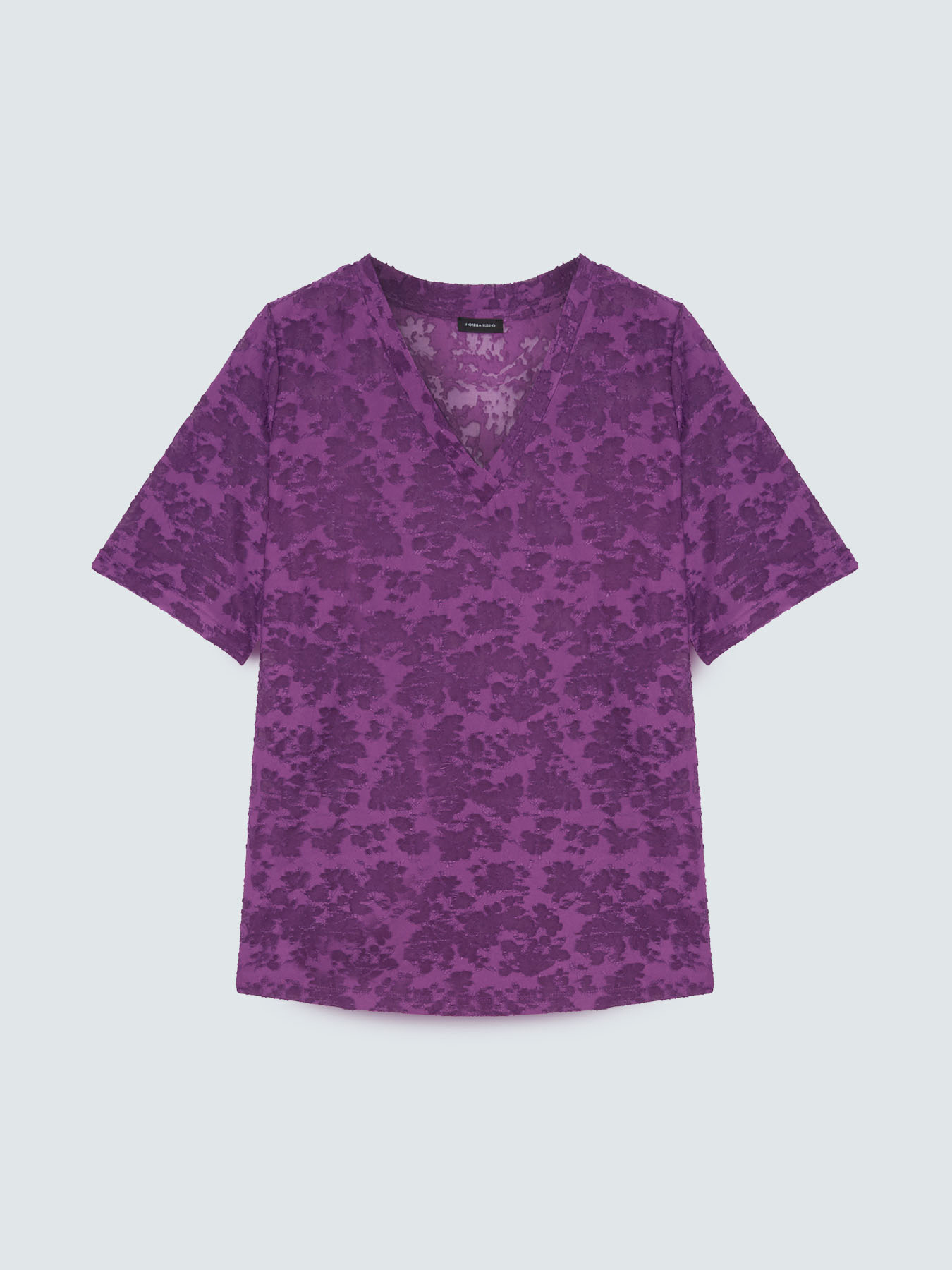 T-Shirt aus Jacquard mit Print image number 4