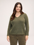 V-neck mohair blend sweater image number 0