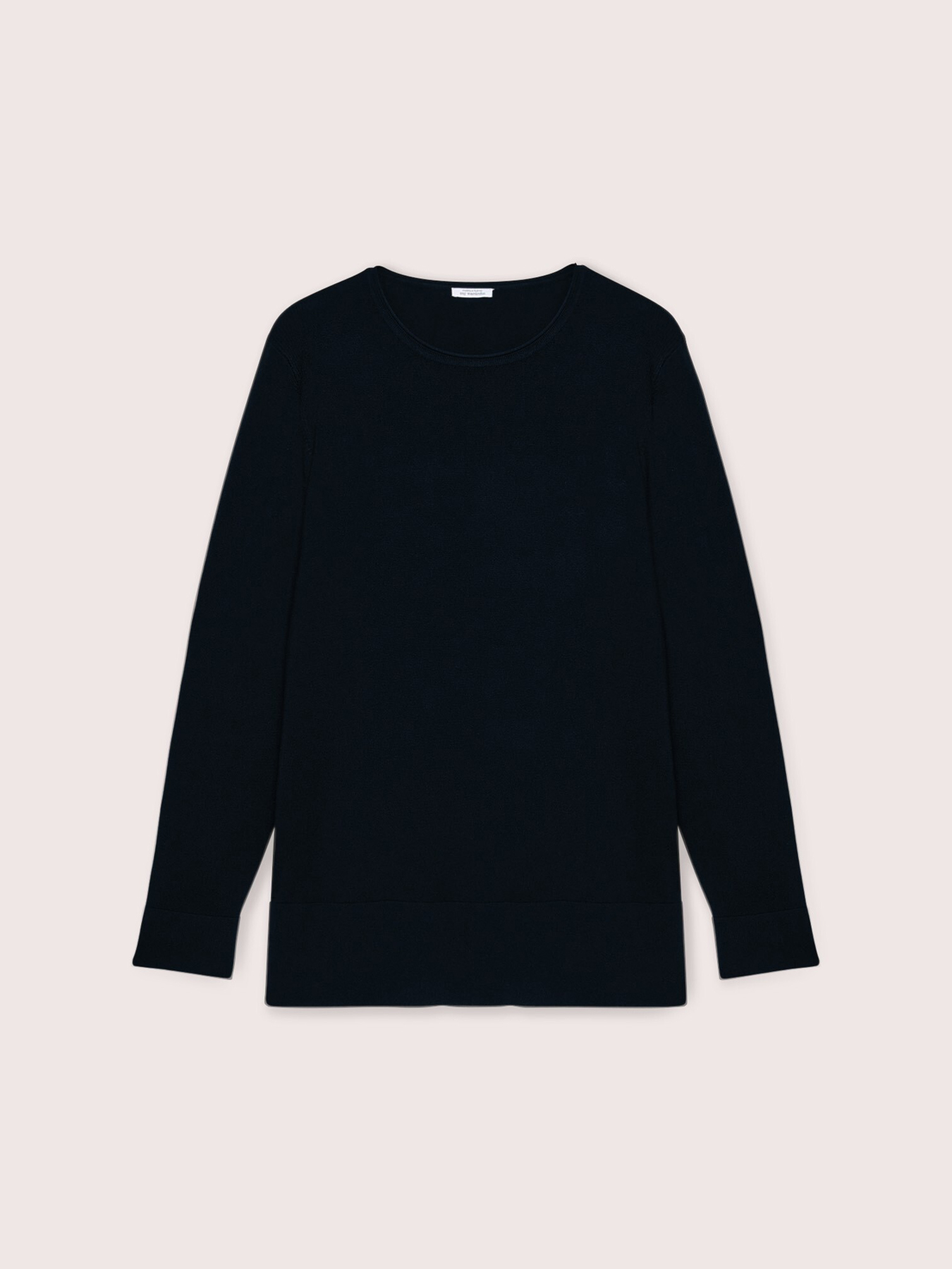 Crew neck sweater in viscose blend image number 4