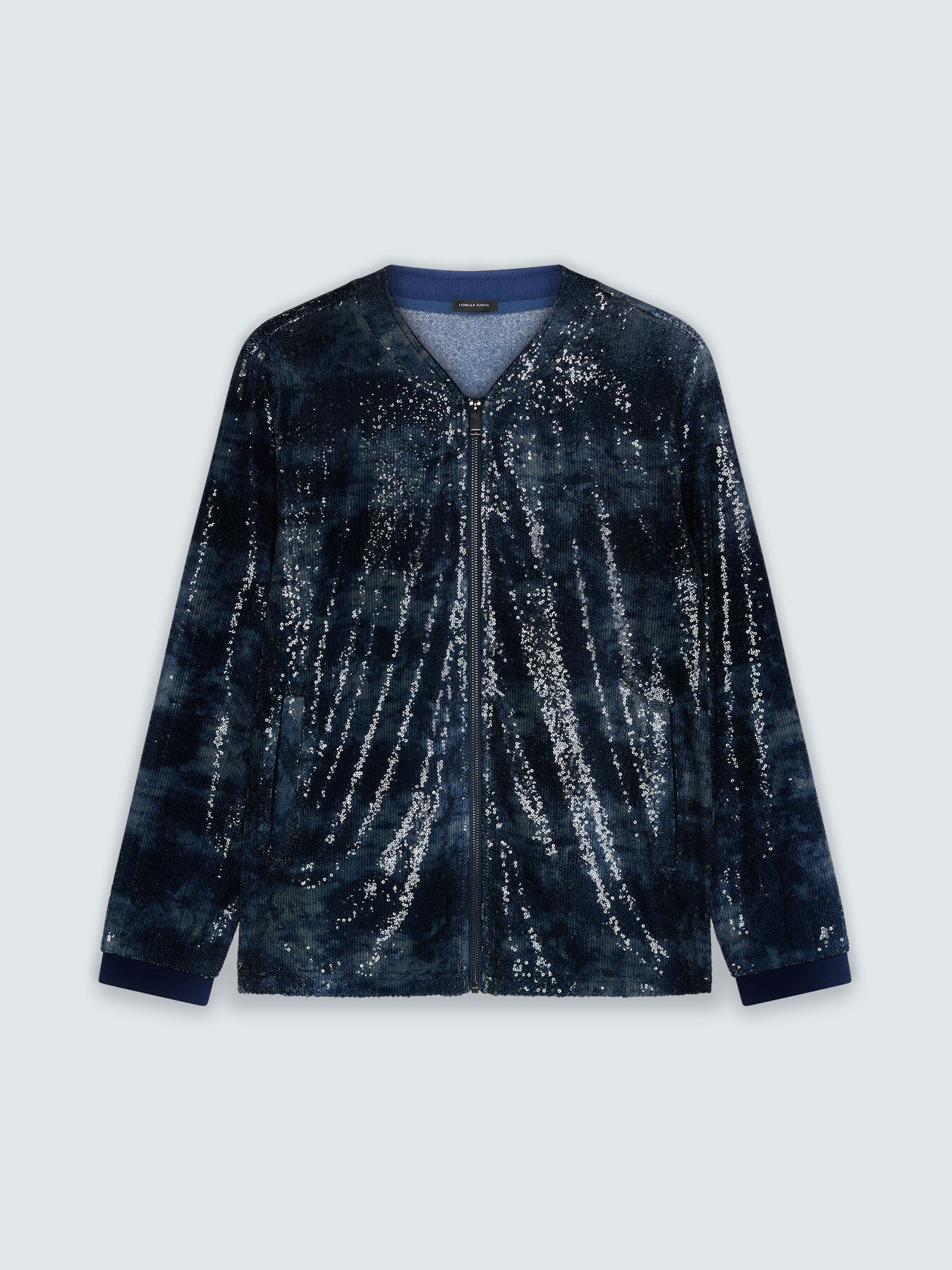 Open sweatshirt in tulle with sequins image number 4