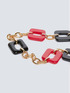 Lange Halskette mit quadratischen Anhängern image number 1
